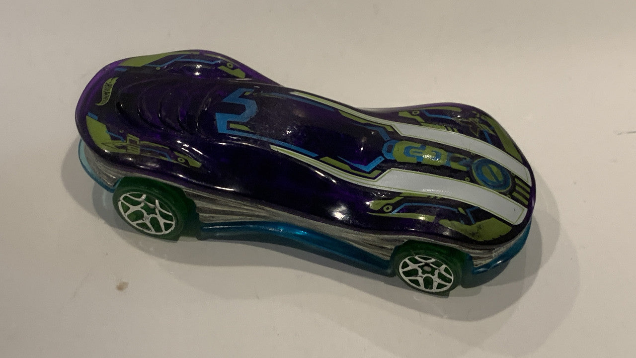 Purple Clear Speeder Hot Wheels Toy Diecast Car GwynnSportscards