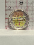Teddy Bear on a Clock Button Pinback