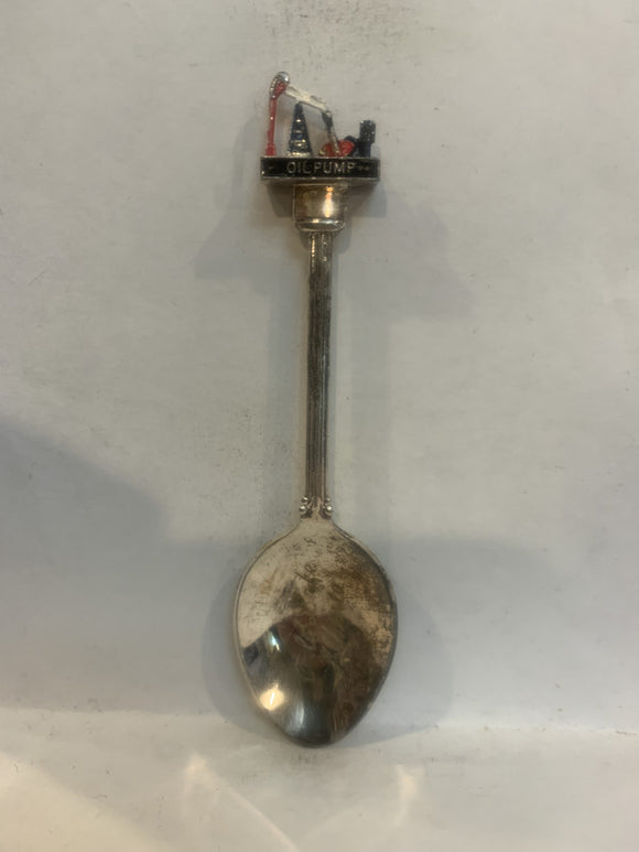 Cold Lake Alberta Oil Pump Souvenir Spoon