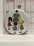 Children Priest Prayer Button Pinback