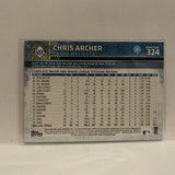 #324 Chris Archer Tampa Bay Rays 2015 Topps Series 1 Baseball Card I3