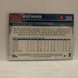 #202 Mike Minor Atlanta Braves 2015 Topps Series 1 Baseball Card I3