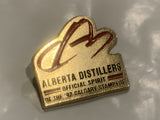 Alberta Distillers Offical Spirit of The 92 Calgary Stampede Logo Lapel Hat Pin EI