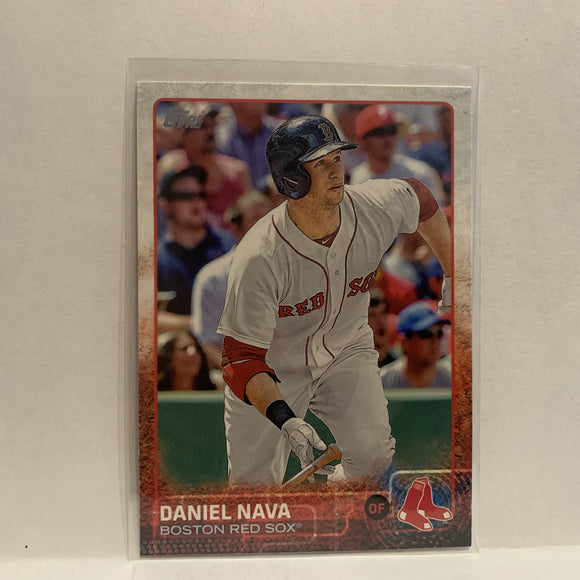 #112 Daniel Nava Boston Red Sox 2015 Topps Series 1 Baseball Card I3