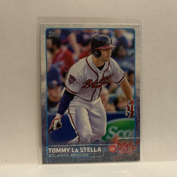 #201 Tommy La Stella Atlanta Braves 2015 Topps Series 1 Baseball Card I3