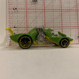 Green Knight Draggin ©2013 Hot Wheels Diecast Car EI