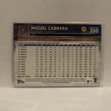 #200 Miguel Cabrera Detroit Tigers 2015 Topps Series 1 Baseball Card I3