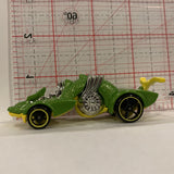 Green Knight Draggin ©2013 Hot Wheels Diecast Car EI