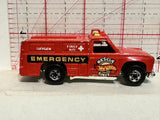 Red Emergency Rescue Unit 1977 Hot Wheels Diecast Car