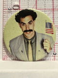 Borat Moive Character Button Pinback