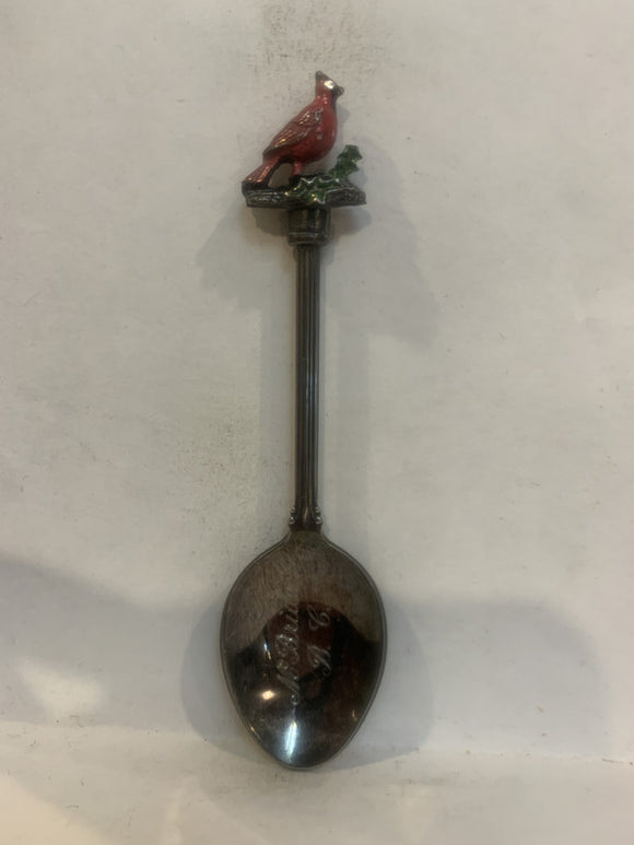 Mcbride BC Cardinal Bird Souvenir Spoon