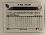 #254 Chris Archer Tampa Bay Rays 2022 Topps Series One Baseball Card MLB