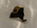 Lions Club 100% Attendance 1971 1972 Lapel Hat Pin BV