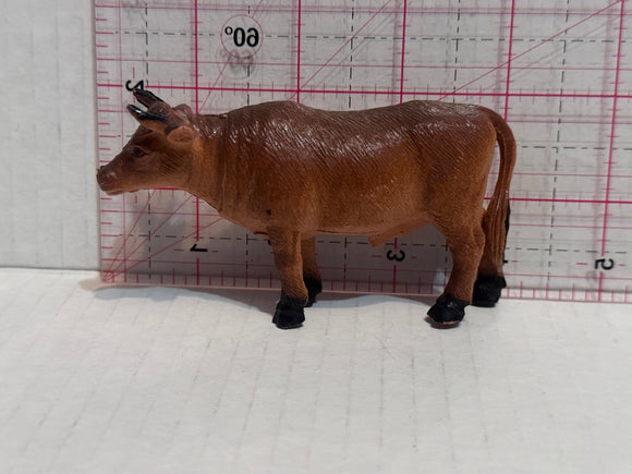 Brown Oxen Cow Bull Steer  Toy Animal