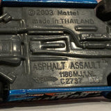 Blue Asphault Assault ©2003 Hot Wheels Diecast Car EJ