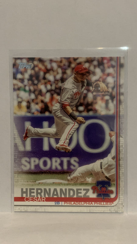 #331 Cesar Hernandez Philadelphia Phillies 2019 Topps Series 1 Baseball Card