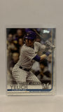 #239 Christian Yelich Legue Leader Milwaukee Brewers 2019 Topps Series 1 Baseball Card