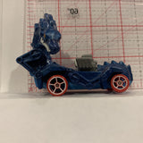 Blue Rodzilla Moveable Head ©1987 Hot Wheels Diecast Car EJ