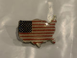 USA American Flag Country Lapel Hat Pin BW