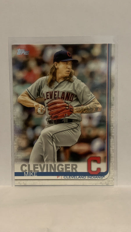 #199 Mike Clevinger Cleveland Indians 2019 Topps Series 1 Baseball Card