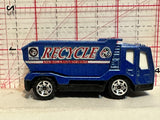 Blue Recycle Trash Truck 2001 Matchbox Diecast Car