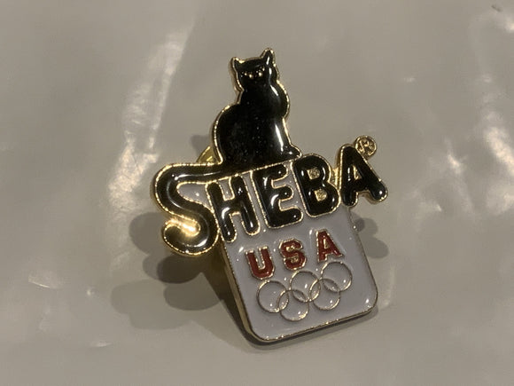 Sheba USA Olympics Cat Lapel Hat Pin EJ