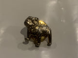 Bulldog Dog Lapel Hat Pin BW