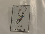 1990 US Open Tennis Infiniti Logo Lapel Hat Pin BW