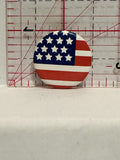 USA American Flag Button Pinback