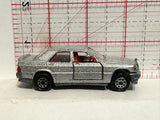 Grey Mercedes 190 E 2.3-16 1/59 #231 Majorette Diecast Car
