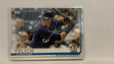 #300 Christian Yelich Milwaukee Brewers 2019 Topps Series 1 Baseball Card