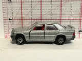 Grey Mercedes 190 E 2.3-16 1/59 #231 Majorette Diecast Car