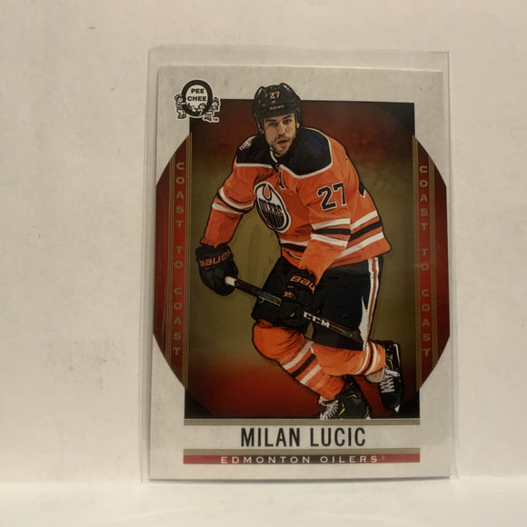 #26 Milan Lucic Edmonton Oilers2018-19 OPC Coast to Coast Hockey Card KF