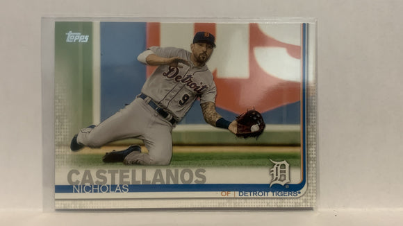 #209 Nicholas Castellanos Detroit Tigers 2019 Topps Series 1 Baseball Card