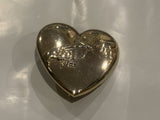E.T. Touching Finger on a Heart Lapel Hat Pin BW