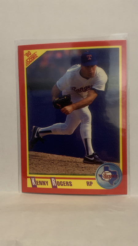 #301 Kenny Rogers Texas Rangers 1990 Score Baseball Card