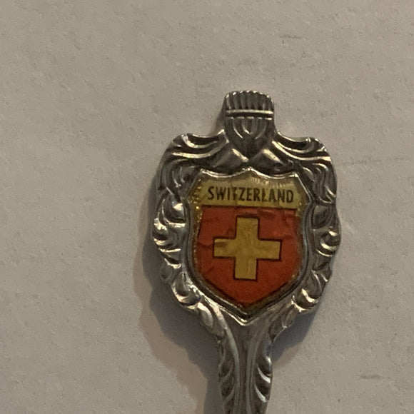 Switzerland Flag Collectable Souvenir Spoon AB