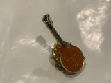 Red Guitar  Lapel Hat Pin EK