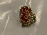 Calgary Alberta Wild Rose Flowers Lapel Hat Pin BW