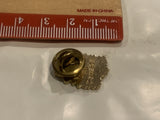 Calgary Alberta Wild Rose Flowers Lapel Hat Pin BW