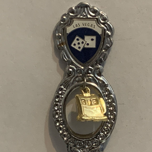 Las Vegas Nevada Slot Machine Dice Collectable Souvenir Spoon AB
