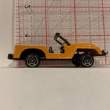 Orange Construction Jeep Unbranded Diecast Car EK