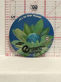 Environment Week '90 It's on our Hands Button Pinback