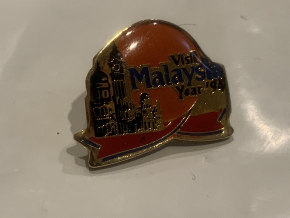 Visit Malaysia Year 94  Lapel Hat Pin EK