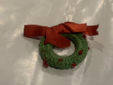 Christmas Wreath  Lapel Hat Pin BX