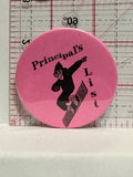 Principals List Snowboarder Button Pinback