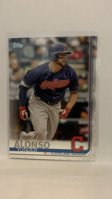 #328 Yonder Alonso Cleveland Indians 2019 Topps Series 1 Baseball Card