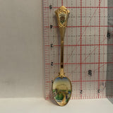 Budapest Hungary Rose Flower Painted Bowl Collectable Souvenir Spoon AB
