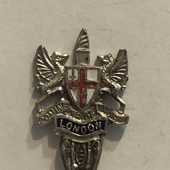 London England Coat of Arms Motto Collectable Souvenir Spoon AB