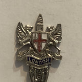 London England Coat of Arms Motto Collectable Souvenir Spoon AB